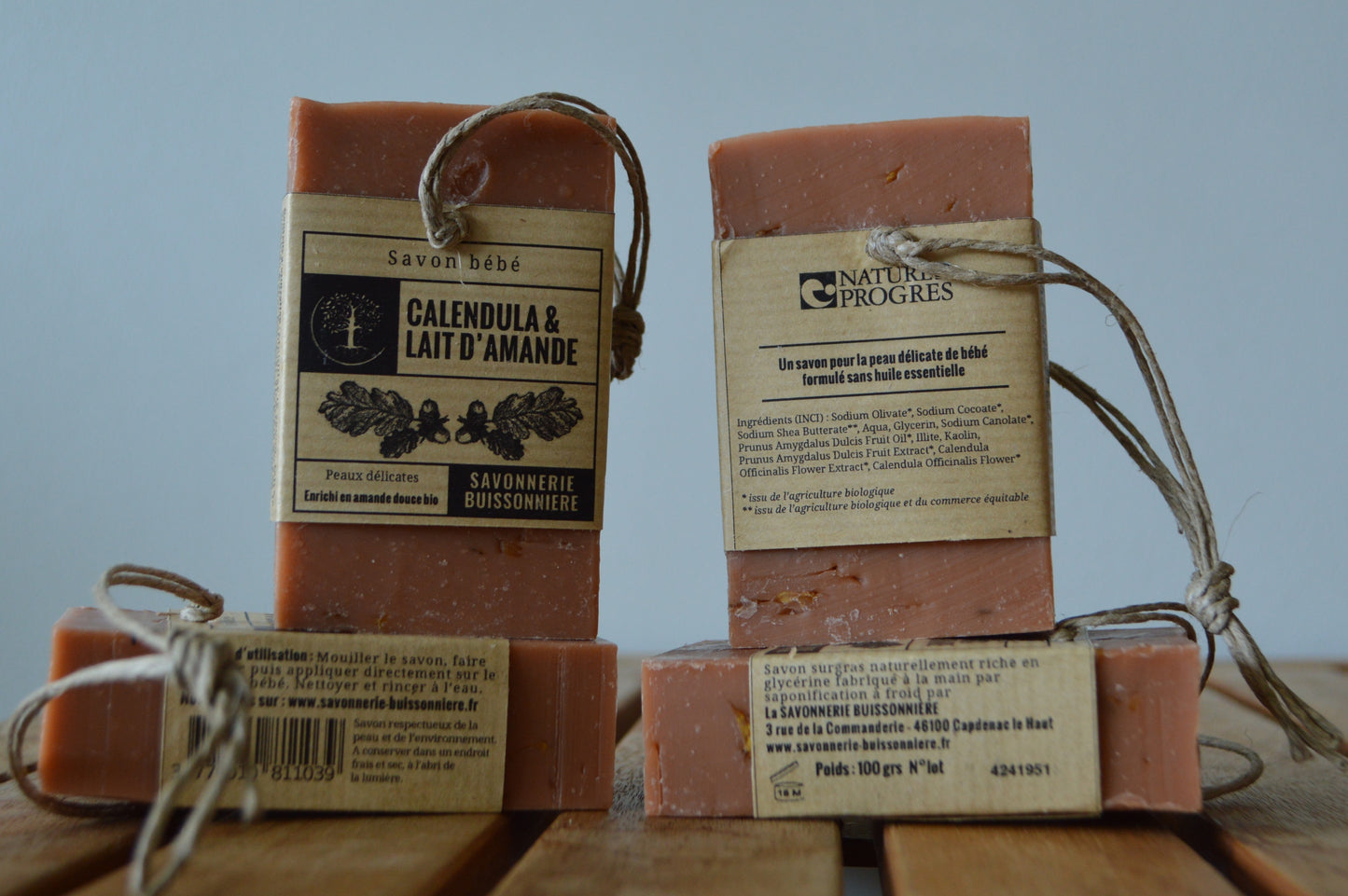 Baby bundle: 4 soaps for sensitive skins