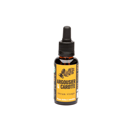 Organic face serum Sea Buckthorn & Carrot – Dry to sensitive skin