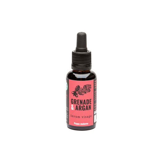 Organic face serum Pomegranate & Argan – Mature skin